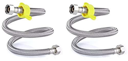 Flexible Braided Connection Pipe with Built - in Spanner for Water Heater & Basin Valve - Marcoware