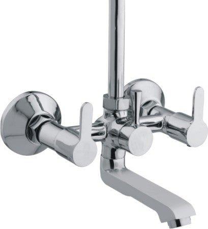 Fuzo Chrome Wall Mixer Telephonic (Polished Finish) - Marcoware