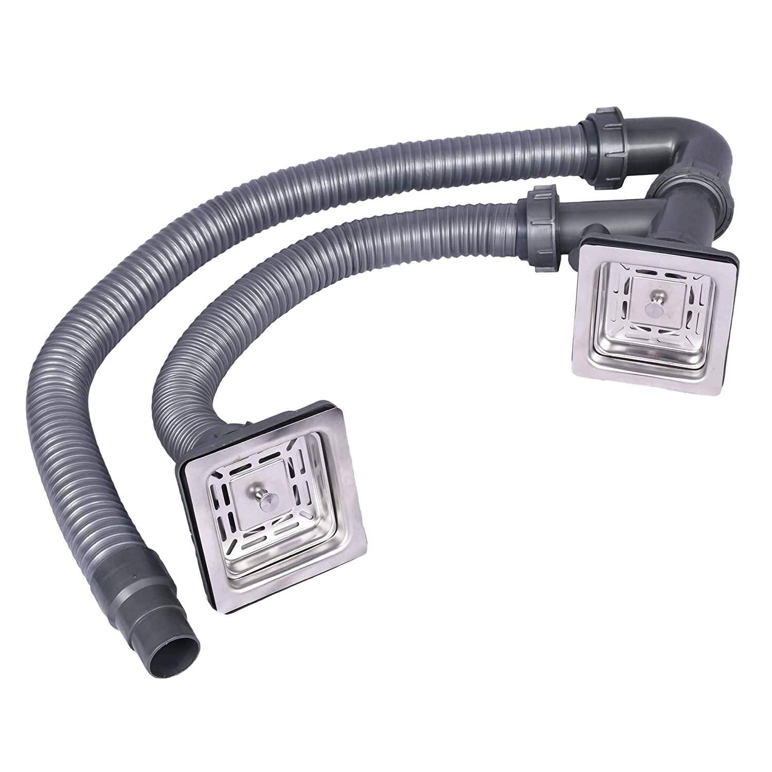 Handcrafted Double Bowl Kitchen Sink with Satin Finish - Marcoware