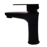 Heavy Duty Stainless Steel Single Lever Basin Mixer, Black Finish - Marcoware