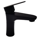 Heavy Duty Stainless Steel Single Lever Basin Mixer, Black Finish - Marcoware