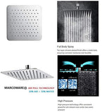 Heavy Duty Stainless Steel Trident Square Shower (Chrome) - Marcoware