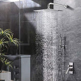 Heavy Duty Stainless Steel Trident Square Shower (Chrome) - Marcoware