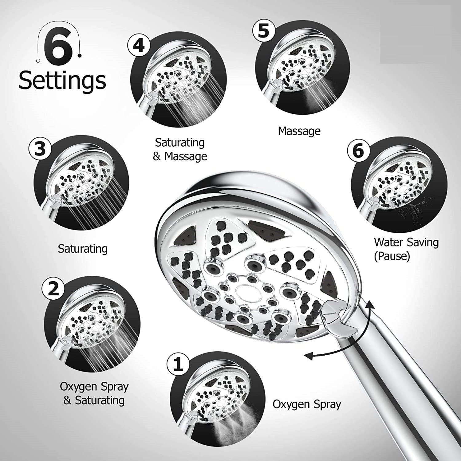 Ivy Multifunction Hand Shower Set, Chrome Finish - Marcoware