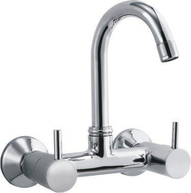Java Chrome Sink Mixer with Wall Flange (Polished Finish) - Marcoware