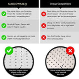 Premium Chrome Stainless Steel Rain Shower Head by Breezo - Marcoware