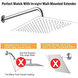 Premium Chrome Stainless Steel Rain Shower Head by Breezo - Marcoware