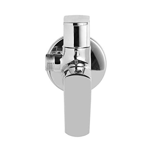 Quadra 2 - Way Chrome Angle Valve with Wall Flange - Marcoware