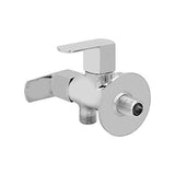 Quadra 2 - Way Chrome Angle Valve with Wall Flange - Marcoware