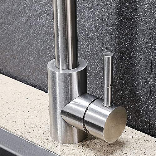 Rico Brushed Steel Kitchen Faucet Mixer - Marcoware