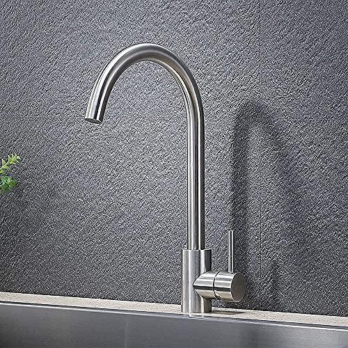 Rico Brushed Steel Kitchen Faucet Mixer - Marcoware
