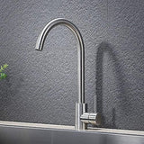 Rico Brushed Steel Kitchen Faucet Mixer - Marcoware