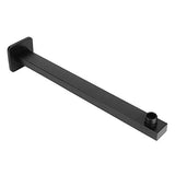 Shower arm with Wall Flange 21 Inches Black, Brushed Finish - Marcoware