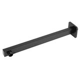 Shower arm with Wall Flange 21 Inches Black, Brushed Finish - Marcoware