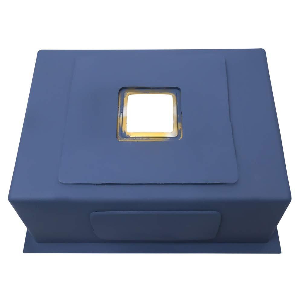 Single Bowl Handmade Kitchen Sink, Black - Marcoware