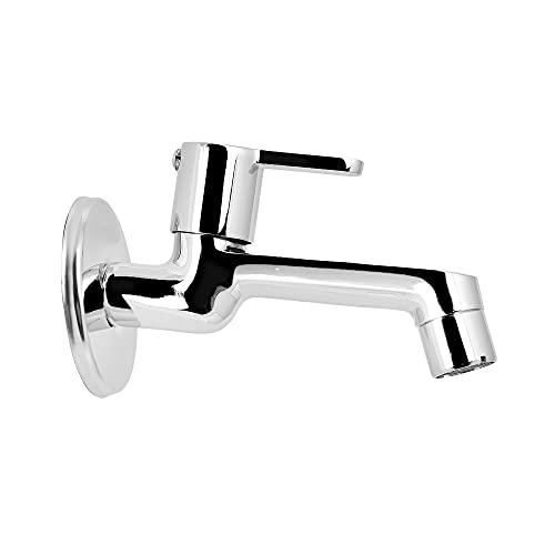 Sleek Chrome Brass Faucet with Wall Flange - Marcoware