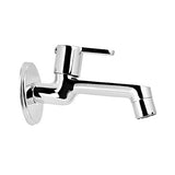 Sleek Chrome Brass Faucet with Wall Flange - Marcoware