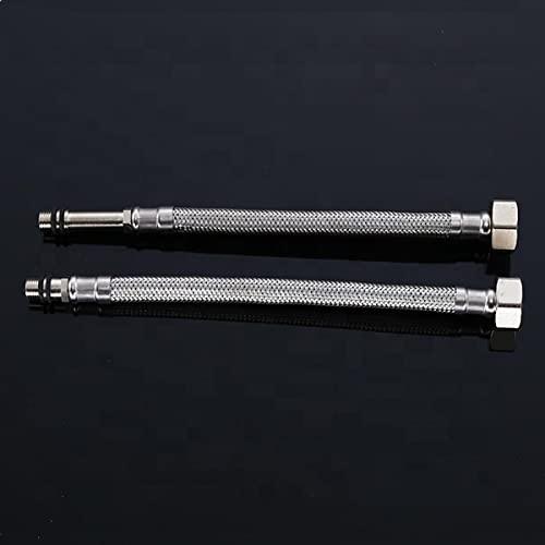 SS 304 Single Lever 24'' Connection Pipes (Pair), Chrome - Marcoware