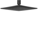 SS Breezo Heavy Duty Rain Overhead Shower, Black Finish, Stainless Steel - Marcoware