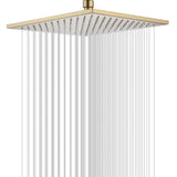 SS Breezo Heavy Duty Rain Overhead Shower, Gold, Stainless Steel - Marcoware