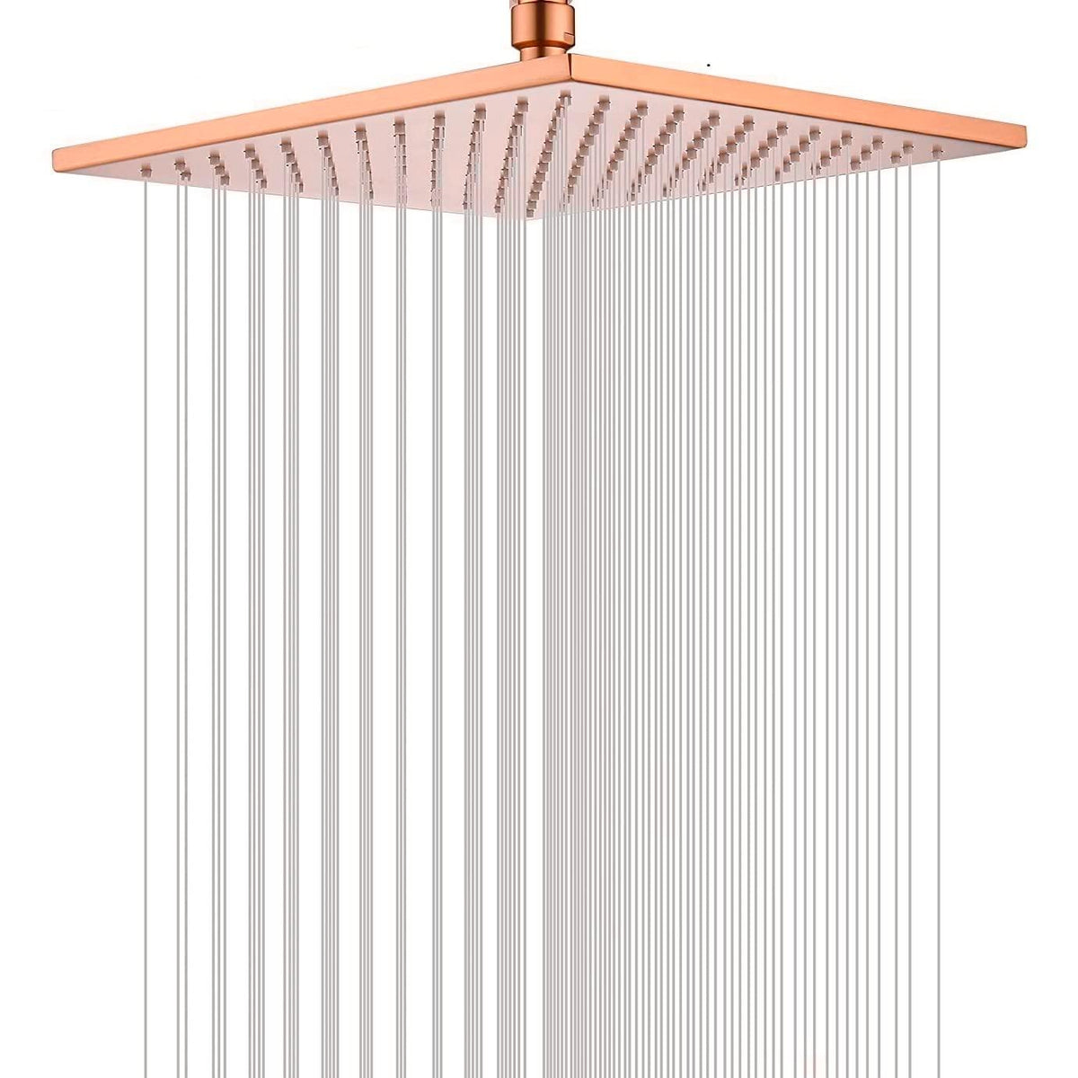 SS Breezo Heavy Duty Rain Overhead Shower, Rose Gold, Stainless Steel - Marcoware