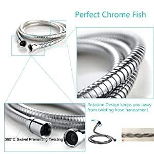 SS Heavy Duty Shower Hose, 1.5m Ultra Flexible - Marcoware