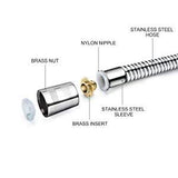 SS Heavy Duty Shower Hose, Ultra Flexible, 1 Meter (Recommended for Health faucet) - Marcoware
