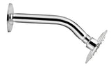 SS Trident Round 4 Inches Shower Head with Arm & Wall Flange - Marcoware