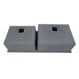 Stainless Steel Double Bowl Handmade Kitchen Sink with Tap Hole, Satin Finish - Marcoware