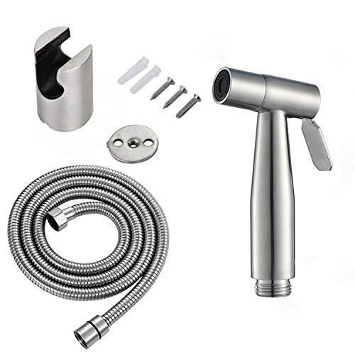 Stainless Steel Heavy Duty Health Faucet with Hose & Wall Mount Hook - Marcoware