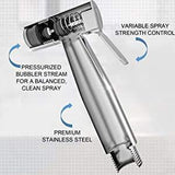 Stainless Steel Heavy Duty Health Faucet with Hose & Wall Mount Hook - Marcoware