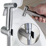 Stainless Steel Heavy Duty Health Faucet with Hose & Wall Mount Hook - Marcoware