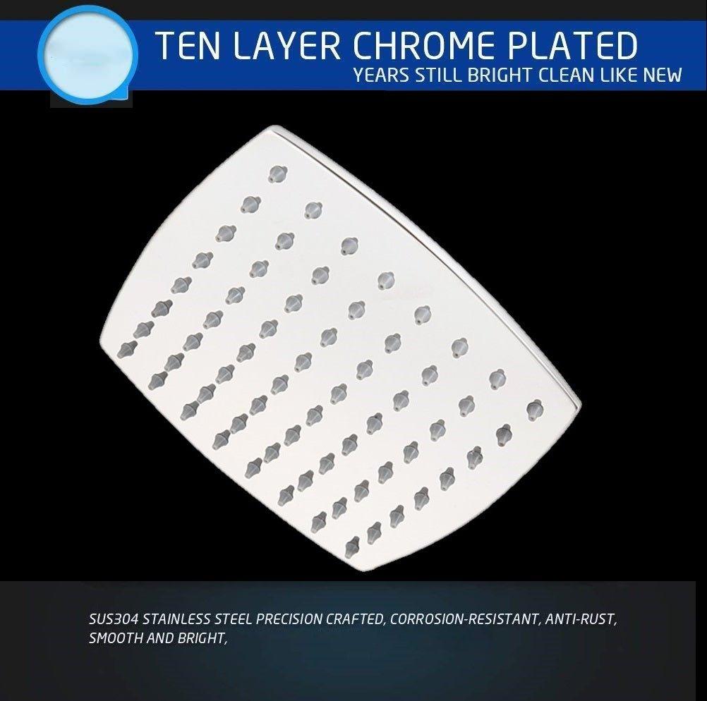 Stainless Steel Tizo Overhead Shower, Chrome (Polished Finish) - Marcoware