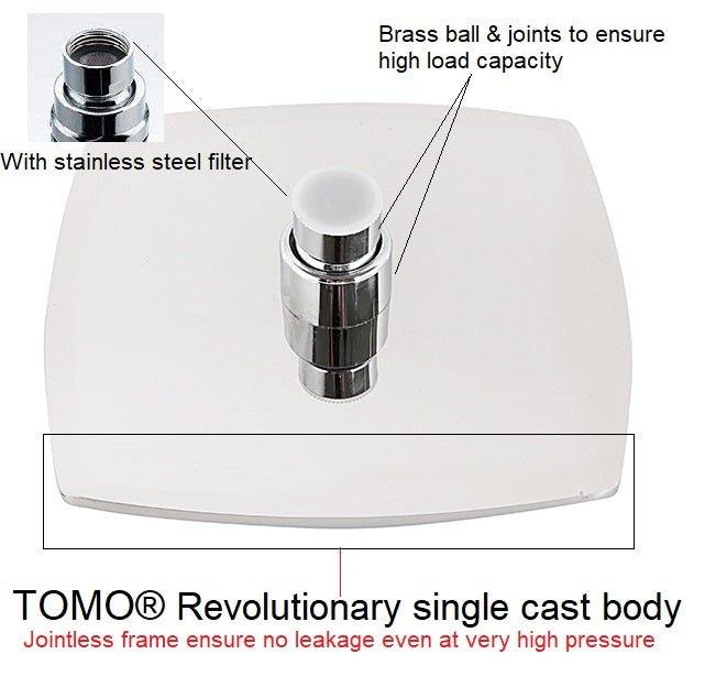 Stainless Steel Tizo Overhead Shower, Chrome (Polished Finish) - Marcoware