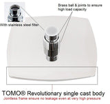 Stainless Steel Tizo Overhead Shower, Chrome (Polished Finish) - Marcoware