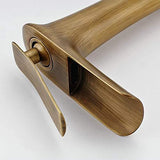 Waterfall Design Single Lever Basin Mixer with Hot & Cold Pipes - Marcoware